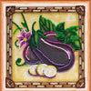DIY Bead Embroidery Kit "Egg apple"  5.9"x5.9" / 15.0x15.0 cm