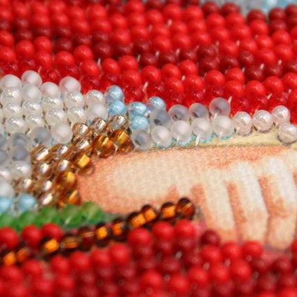 DIY Bead Embroidery Kit "Holy Guardian Angel" 7.5"x9.8" / 19.0x25.0 cm