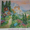 Canvas for bead embroidery "The Magic Castle" 7.9"x7.9" / 20.0x20.0 cm