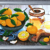 DIY Bead Embroidery Kit "Citrus Stilllife" 9.1"x14.6" (23.0x37.0 cm)