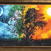 Bead DIY Embroidery Kit "Day and Night" 9.1"x14.2"/ 23.0x36.0 cm