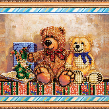 DIY Bead Embroidery Kit "Toys – 2" 16.5"x11.8" / 42.0x30.0 cm