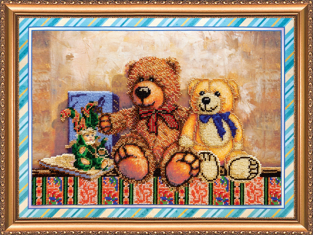 DIY Bead Embroidery Kit "Toys – 2" 16.5"x11.8" / 42.0x30.0 cm