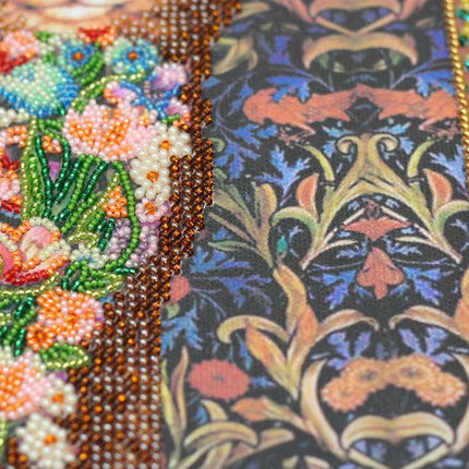 DIY Bead Embroidery Kit "Fairy-tale about a cat" 11.8"x11.8" / 30.0x30.0 cm