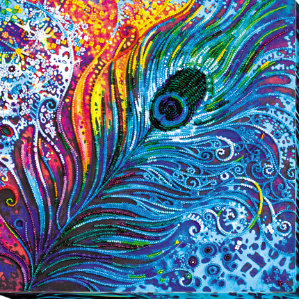 DIY Bead Embroidery Kit "Gift magician" 11.8"x11.8" / 30.0x30.0 cm