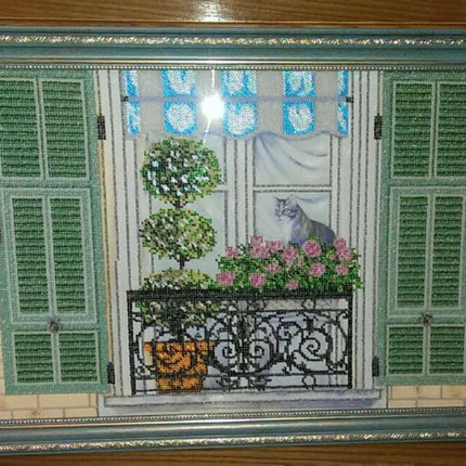DIY Bead Embroidery Kit "Loft – 2" 20.9"x11.8" / 53.0x30.0 cm