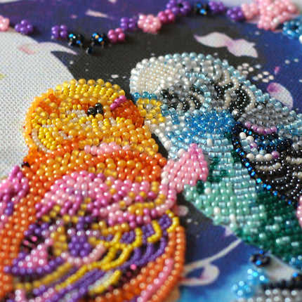 DIY Bead Embroidery Kit "Inseparable" 11.4"x7.9" / 29.0x20.0 cm