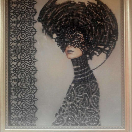 DIY Bead Embroidery Kit "Morgana" 10.2"x11.8" / 26.0x30.0 cm