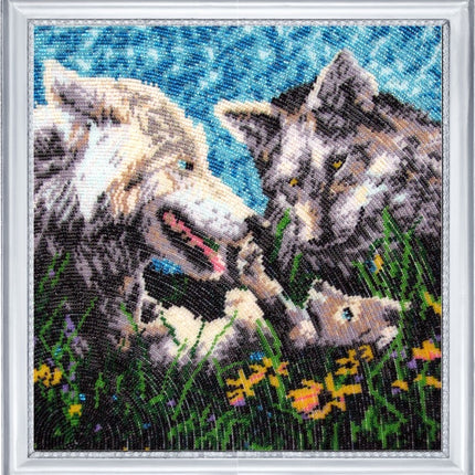DIY Bead Embroidery Kit "The First One" 10.6"x10.6" / 27.0x27.0 cm