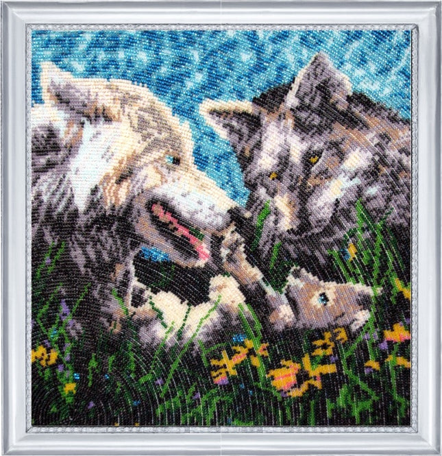 DIY Bead Embroidery Kit "The First One" 10.6"x10.6" / 27.0x27.0 cm