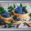 DIY Bead Embroidery Kit "Blackberry Still-life" 9.1"x14.6" (23.0x37.0 cm)