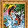 DIY Bead Embroidery Kit "Golden Carpes" 13.8"x9.4" / 35.0x24.0 cm