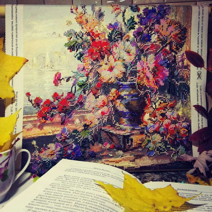 Canvas for bead embroidery "Renaissance" 11.8"x11.8" / 30.0x30.0 cm
