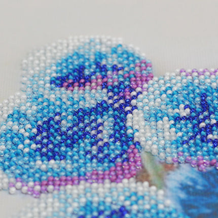 DIY Bead Embroidery Kit "Blue balls" 11.8"x16.5" / 30.0x42.0 cm