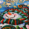 DIY Bead Embroidery Kit "New year‘s night" 10.2"x13.8" / 26.0x35.0 cm