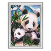 DIY Bead Embroidery Kit "Pandas" 13.4"x9.8" / 34.0x25.0 cm