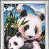 DIY Bead Embroidery Kit "Pandas" 13.4"x9.8" / 34.0x25.0 cm