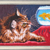 DIY Bead Embroidery Kit "Kitty and the Goldfish" 10.2"x13.8" / 26.0x35.0 cm