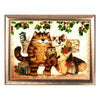 DIY Bead Embroidery Kit "Cats Family" 10.2"x13.8" / 26.0x35.0 cm