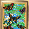 DIY Bead Embroidery Kit "Flittering Butterflies" 14.2"x8.7" / 36.0x22.0 cm