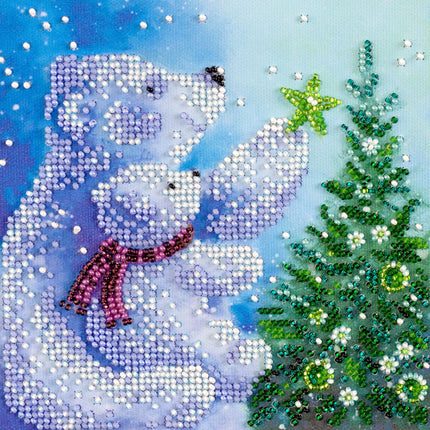 DIY Bead Embroidery Kit "Umka"  5.9"x5.9" / 15.0x15.0 cm