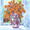 Canvas for bead embroidery "Carpathian flowers" 11.8"x11.8" / 30.0x30.0 cm