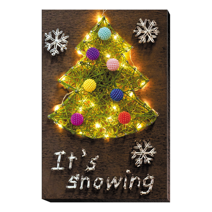 String Art Creative DIY Kit "Christmas tree" 7.5"x11.4" / 19.0x29.0 cm