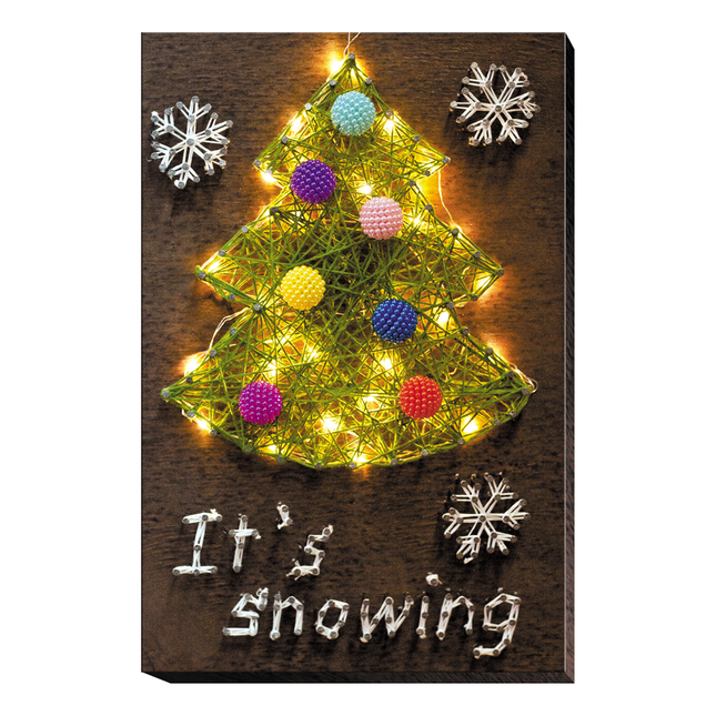 String Art Creative DIY Kit "Christmas tree" 7.5"x11.4" / 19.0x29.0 cm