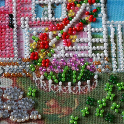 DIY Bead Embroidery Kit "Where love lives"