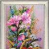 DIY Bead Embroidery Kit "Field Flowers" 15.0"x8.3" / 38.0x21.0 cm