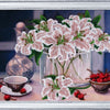 DIY Bead Embroidery Kit "Cherry Still life" 9.8"x13.4" (25.0x34.0 cm)