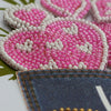 DIY kit postcard 3D for embroidery with beads "With an open heart" 5.8"x8.3" / 14.8x21.0 cm