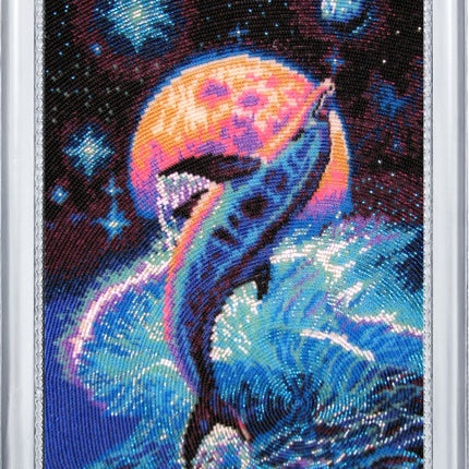 DIY Bead Embroidery Kit "The Flight" 14.2"x9.4" / 36.0x24.0 cm