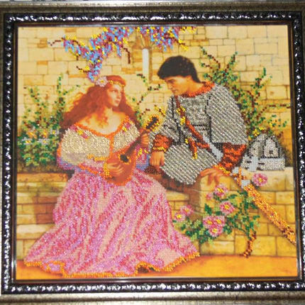 Canvas for bead embroidery "Serenade" 11.8"x11.8" / 30.0x30.0 cm
