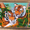 DIY Bead Embroidery Kit "Tigers in the Jungle" 9.8"x13.4" / 25.0x34.0 cm