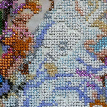 DIY Bead Embroidery Kit "Spring mood" 11.0"x14.6" / 28.0x37.0 cm