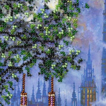 DIY Bead Embroidery Kit "s Big City lights" 12.6"x16.9" / 32.0x43.0 cm