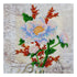 DIY Bead Embroidery Kit "White flower"  5.9"x5.9" / 15.0x15.0 cm