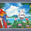 DIY Bead Embroidery Kit "Tropical Paradise" 23.6"x11.8" / 60.0x30.0 cm