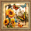 Bead DIY Embroidery Kit "Greetings from Ukraine" 10.2"x10.6"/ 26.0x27.0 cm