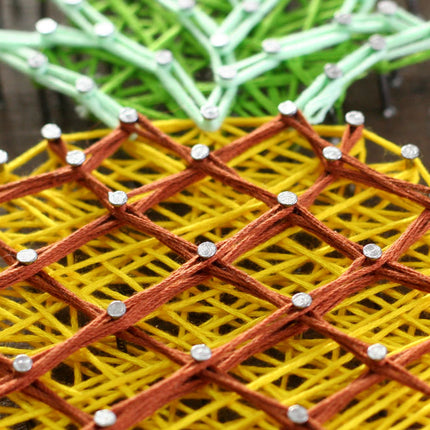 String Art Creative DIY Kit "Pineapple" 7.5"x11.4" / 19.0x29.0 cm