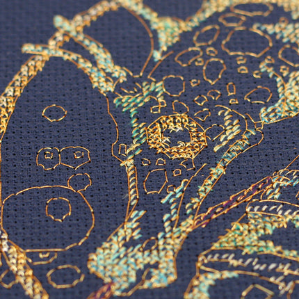 DIY Cross Stitch Kit "Sea Horse" 9.1"x9.8"
