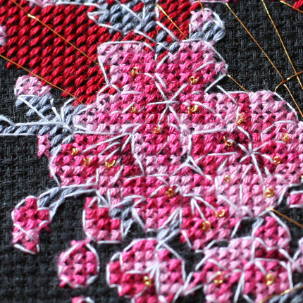 DIY Cross Stitch Kit "Fan" 7.1"x5.9"
