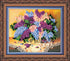 DIY Bead Embroidery Kit "Lilacs" 11.0"x9.4" / 28.0x24.0 cm