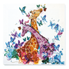 DIY Bead Embroidery Kit "Spotty giraffes" 11.8"x11.8" / 30.0x30.0 cm