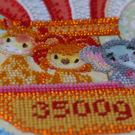 DIY Bead Embroidery Kit "Metrics" 11.8"x15.7" / 30.0x40.0 cm