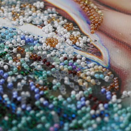 DIY Bead Embroidery Kit "Mermaid" 9.1"x11.8" / 23.0x30.0 cm