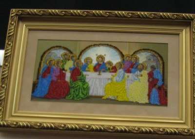 DIY Bead Embroidery Kit "The last supper" 15.0"x7.9" / 38.0x20.0 cm