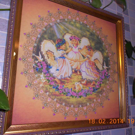 DIY Bead Embroidery Kit "Fairy-tale" 12.6"x12.6" / 32.0x32.0 cm