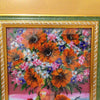 Canvas for bead embroidery "Sunflowers still-life" 7.9"x7.9" / 20.0x20.0 cm